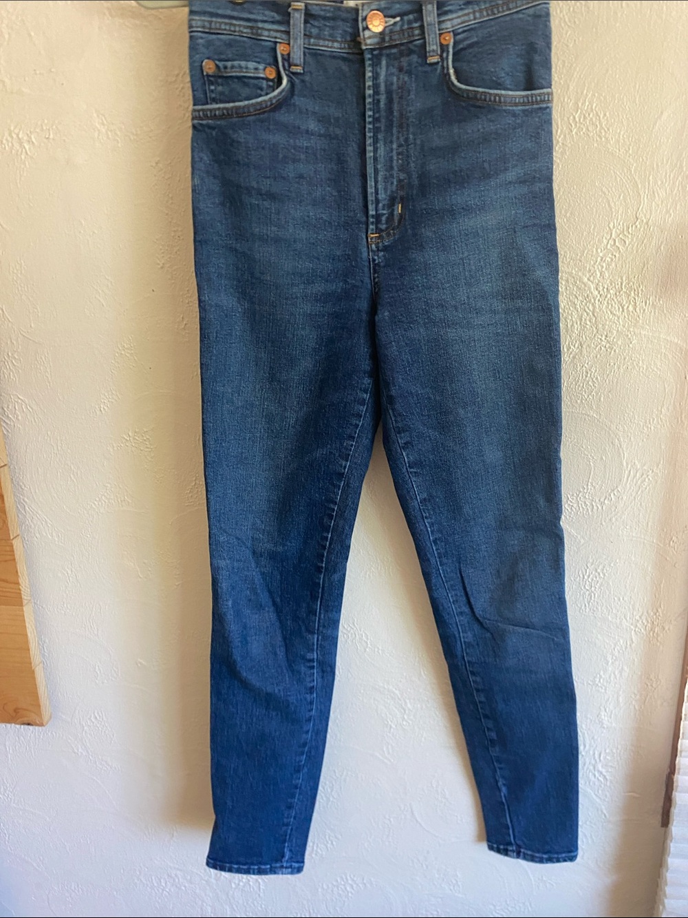 Agolde Dark Blue Skinny High-Rise Women’s Jeans